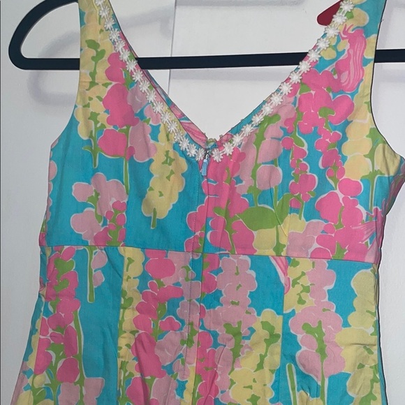 Lilly Pulitzer Pink and Blue Floral Dress - Picture 6 of 8